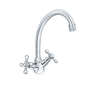 Slika Baterija NOSTALGIJA za sudoperu i lavabo izliv 200 mm dvoručna N23020